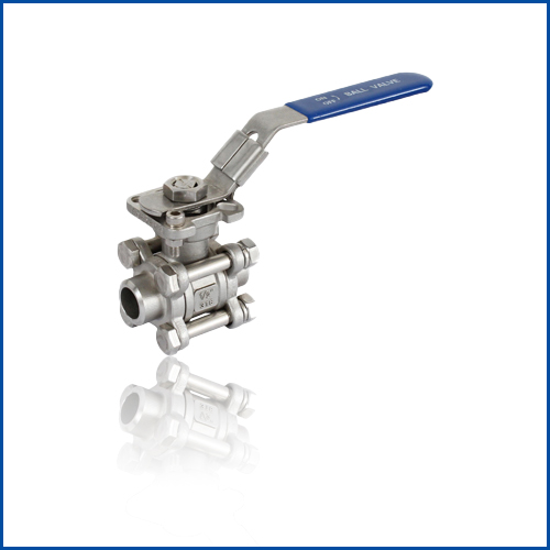 3PC BALL VALVE WITH MOUNTING PAD